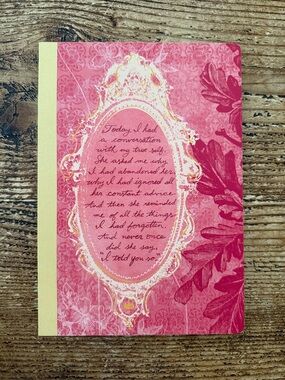 Compendium | Pink Floral Decorative Journal Notebook with Cream Spine